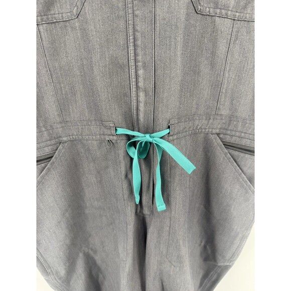 FIGS Rafaela Cargo Scrub Jumpsuit Womens Gray Technical Collection Jogger XXL - Picture 8 of 16
